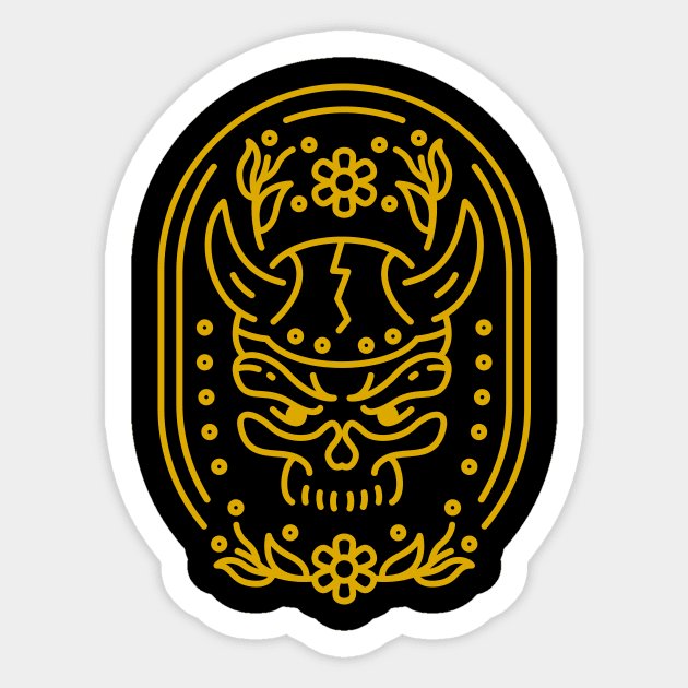 Viking Shield Line Sticker by VEKTORKITA